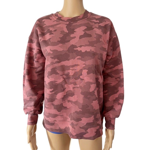 Lululemon Perfectly Oversized Pullover In Pink Camouflage Women’s Size 4 - Picture 4 of 9